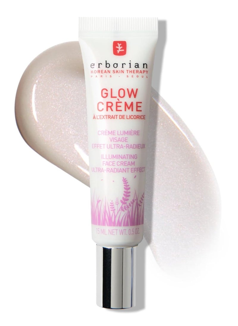 erborian Erborian - Glow Cream - Ultra-Radiant Effect & Illuminating Daily Face Cream - Radiance Boosting Primer for Fresh & Dewy Finish with Glowing Complexion Brightens - 0.5 Oz  - Image 1