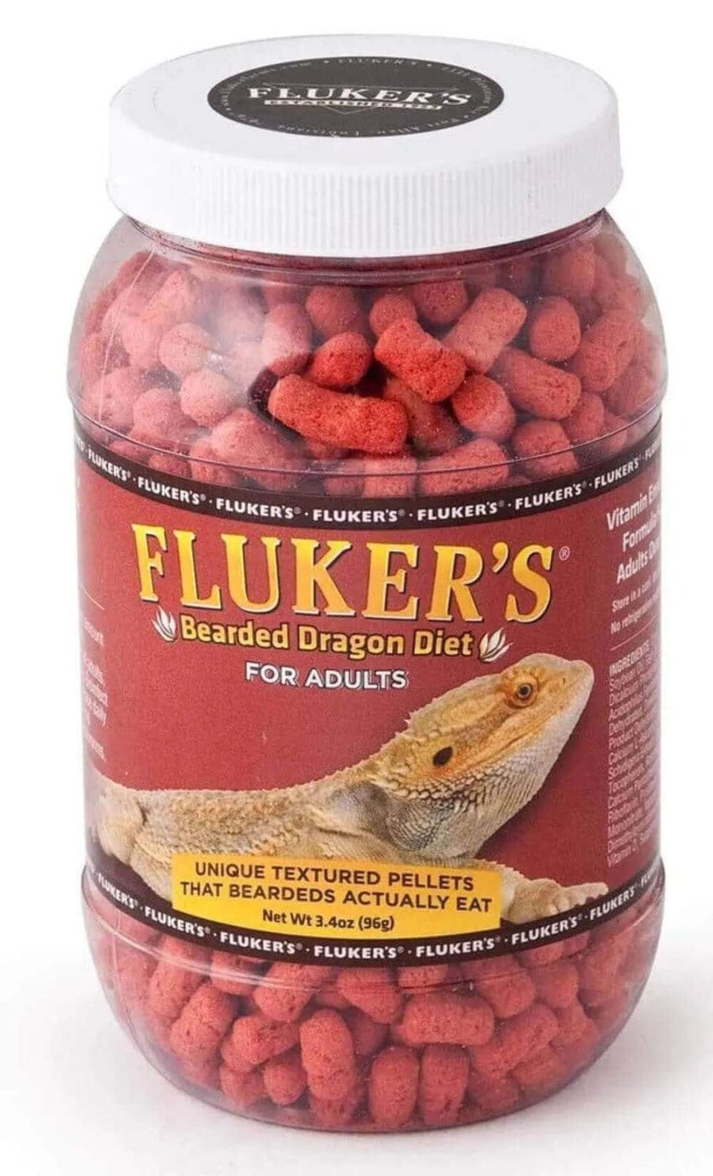 Fluker's Bearded Dragon Food, For Adult Bearded Dragons, Pellet Diet Rich in Protein, Fats, Vitamins, and Minerals, 3.4 oz - Image 1