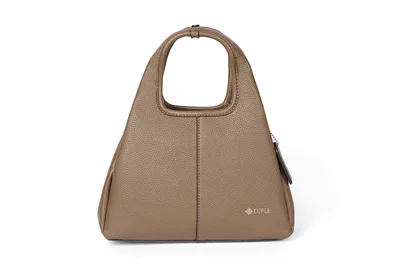 كابلي حقيبة يد نسائية بتصميم شبه منحرف ومقبض علوي فريد