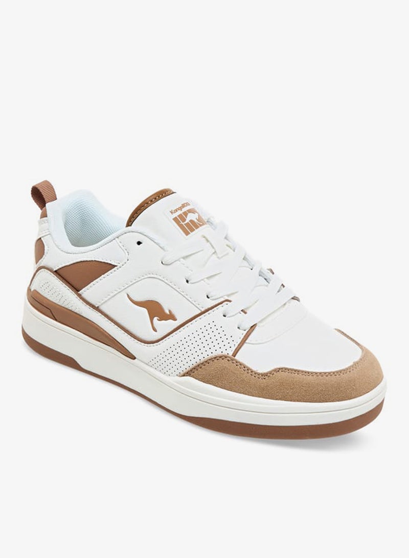 كانغاروس حذاء رياضي نسائي برباط وتفاصيل متباينة - Image 3