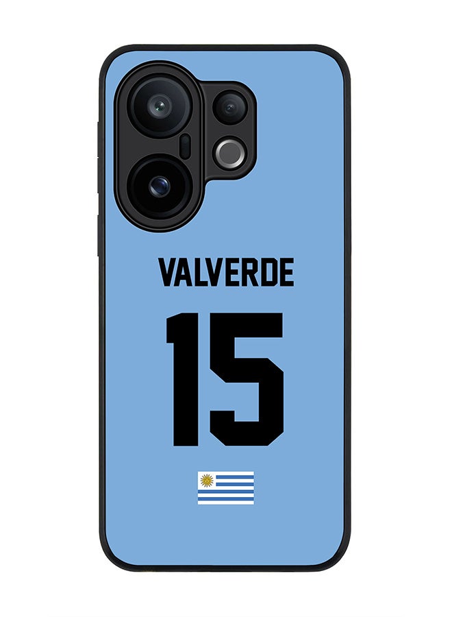 Stylizedd For vivo X200 FE / S30 Pro mini Case,Slim fit Camera Protection, Shockproof Thin Phone cover  - Football - Uruguay ,  Valverde