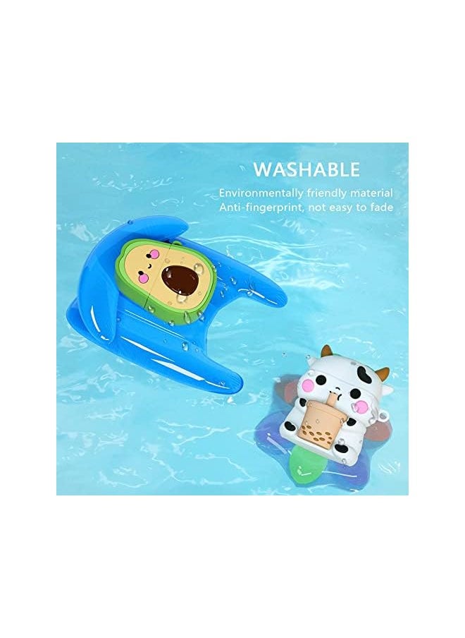 Excefore Case For Air Pods Cute Air Pods 2 Case With Keychain Boba Tea Cow Funny 3D Cartoon Animal Case Soft Pvc Fun Protection Shockproof Charging Case Cover For Air Pods 1St Generation 2Nd Generation  - Image 3