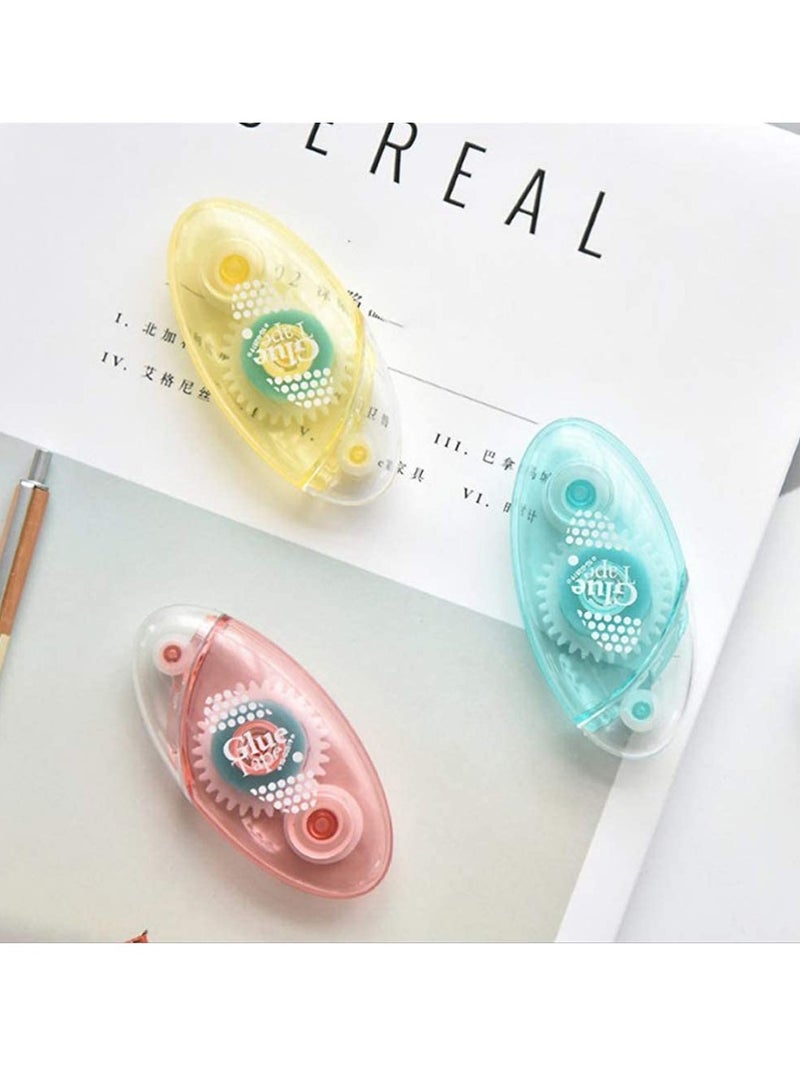 SYOSI 1PCS Double Sided Adhesive Scrapbook Runner Tape Roller Permanent Adhesive Dots Roller Applicator, for Diy Cards and Giftwrap, Acid Free and Archival Safe Scrapbooking Tape Random Color, 1 Pack - Image 1