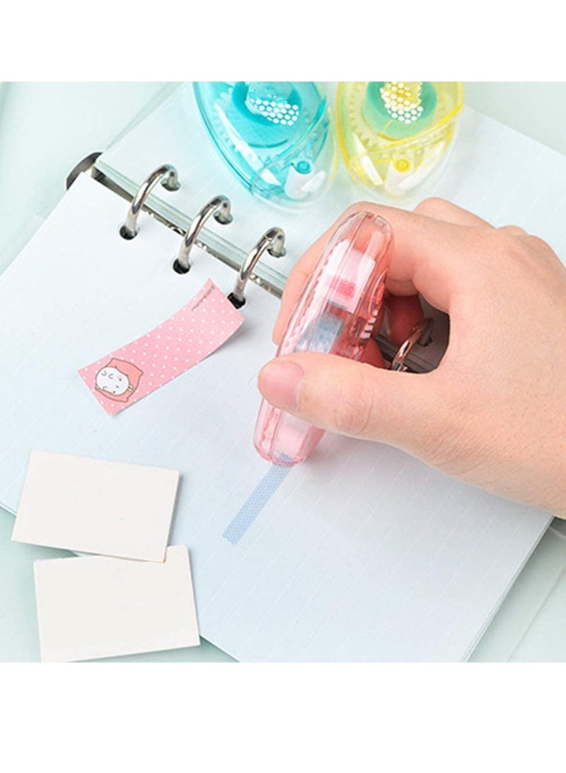 SYOSI 1PCS Double Sided Adhesive Scrapbook Runner Tape Roller Permanent Adhesive Dots Roller Applicator, for Diy Cards and Giftwrap, Acid Free and Archival Safe Scrapbooking Tape Random Color, 1 Pack - Image 2