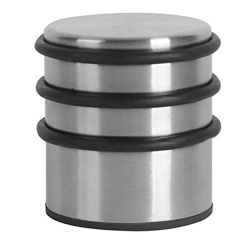 KINJOEK Heavy Weight Door Stopper, No DrillStainless Steel Door Stop with Protective Rubber Bands Door Wedge for Office, Home, Garage, Laundry Door - Image 2
