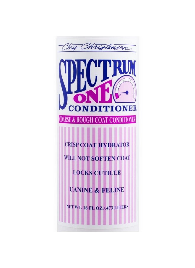 Chris Christensen - Spectrum One Dog Conditioner Coarse And Rough Coat Groom Like A Professional Repairs And Protects Maintains Inner Cortex Hydration Made In The Usa 16 Oz - Image 1