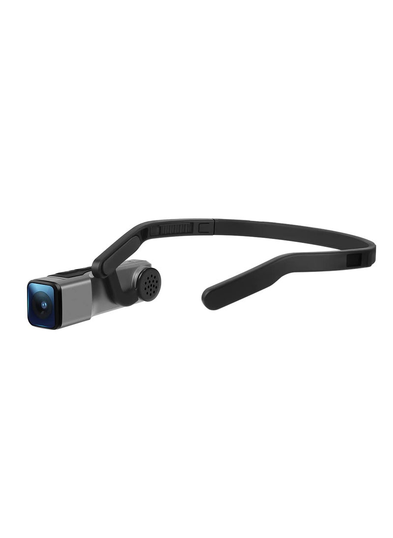 ORDRO EP7 4K 60FPS Camcorder Head-Mounted Video Camera, Wi-Fi APP Control, 2-Axis Gimbal Stabilizer with Remote Control,64GB Memory Card