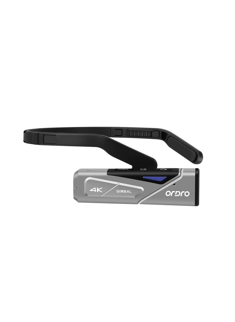 ORDRO ORDRO EP7 4K 60FPS Camcorder Head-Mounted Video Camera, Wi-Fi APP Control, 2-Axis Gimbal Stabilizer with Remote Control,64GB Memory Card  - Image 4