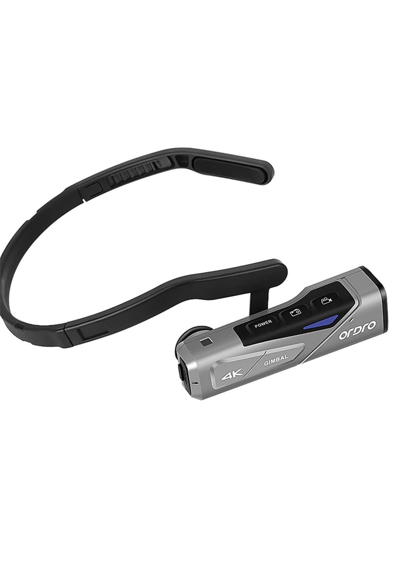 ORDRO ORDRO EP7 4K 60FPS Camcorder Head-Mounted Video Camera, Wi-Fi APP Control, 2-Axis Gimbal Stabilizer with Remote Control,64GB Memory Card  - Image 5