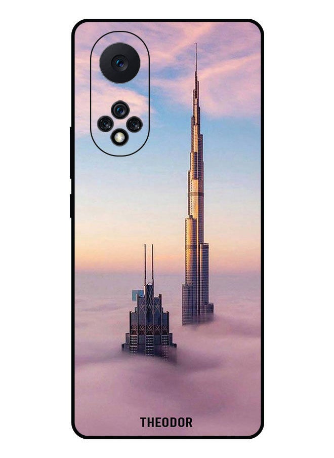 Theodor Protective Case Cover For Huawei Nova 9 PRO Burj Khalifa In Clouds  - Image 1