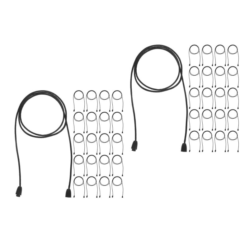 60 Sets Breakaway Clasp Lanyard Connectors Safety Clasps Nylon Lanyard String Cords for Necklaces Bracelets Lanyards Jewelry DIY Craft Making - Image 1