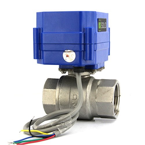 U.S. Solid 1" Motorized Stainless Steel Ball Valve – Electrical Ball Valve with Full Port, 9-24V DC, 5-Wire Setup, Indicator Light for Open/Closed Position - Image 3