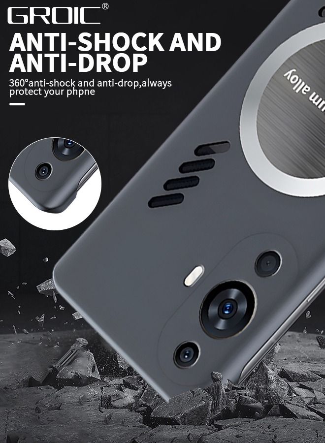 GROIC Phone Cooling Case for Huawei Nova 11 Cover Heat Dissipation Shell Gaming Shockproof Compatible with Vehicle-mounted Magnetic Attraction 6.7'' - Image 5