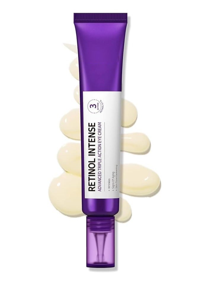 DubaiGallery Retinol Intense Advanced Triple Action Eye Cream, 30 ml (Pack of 1), violet - Image 1