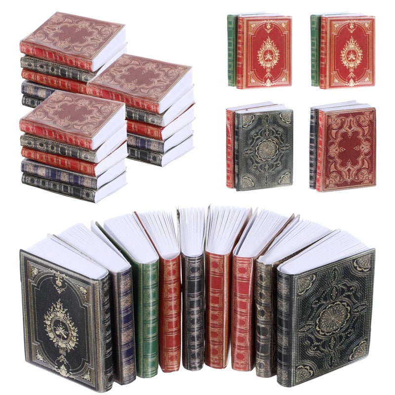 Hpmjz 36Pcs Miniatures Dollhouse Books Mini Books Dollhouse Accessories 112 Assorted Colors Tiny Timeless Miniatures Books Model Decoration Gifts Supplies for Dollhouse Study Room Bedroom Library - Image 3