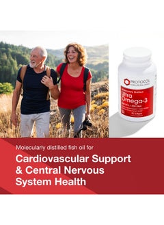 Protocol For Life Balance Protocol Ultra Omega-3-500mg EPA & 250mg DHA - Fish Oil for Brain Support, Heart & Nervous System Health* - EPA DHA Omega Supplement - Non-GMO & Halal - 90 Softgels  - Image 3
