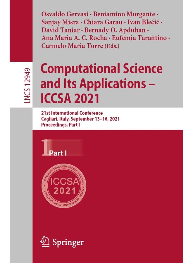 Computational Science and Its Applications - ICCSA 2021: 21st International Conference, Cagliari, Italy, September 13-16, 2021, Proceedings, Part I