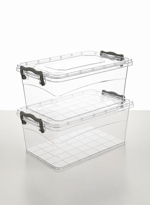 2-piece plastic container set - 3-liter capacity - Code 679