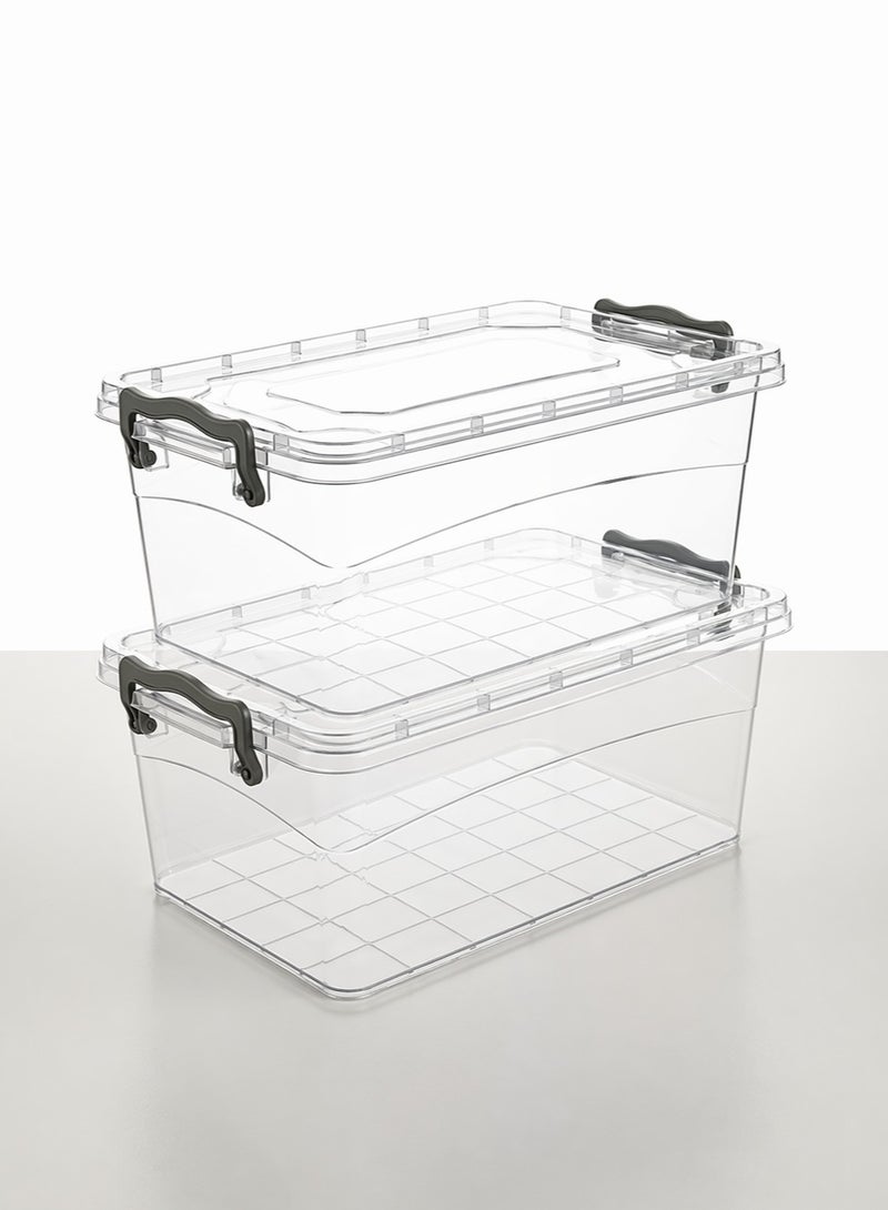 favilla 2-piece plastic container set - 3-liter capacity - Code 679 - Image 1