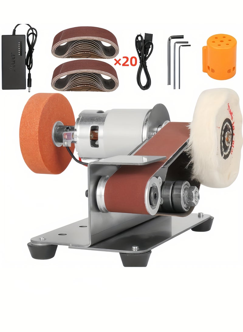 Multifunctional Electric Sharpener with 7-Speed ​​Control, 110-240V, Knife and Tool Sharpening System with British Standard Plug, Ideal for Hunting, Serrated, Kitchen Knives, Woodworking, and Crafts - Polishing, Buffing & Rust Removal Function