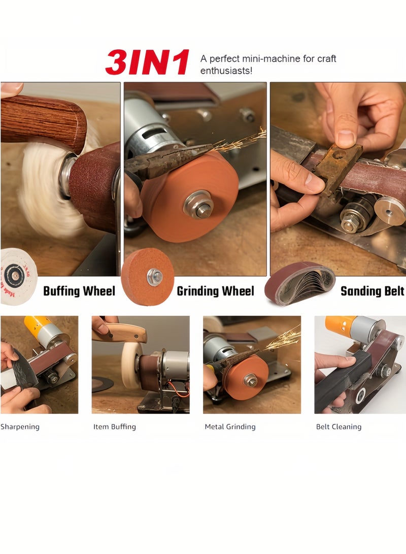 Multifunctional Electric Sharpener with 7-Speed ​​Control, 110-240V, Knife and Tool Sharpening System with British Standard Plug, Ideal for Hunting, Serrated, Kitchen Knives, Woodworking, and Crafts - Polishing, Buffing & Rust Removal Function