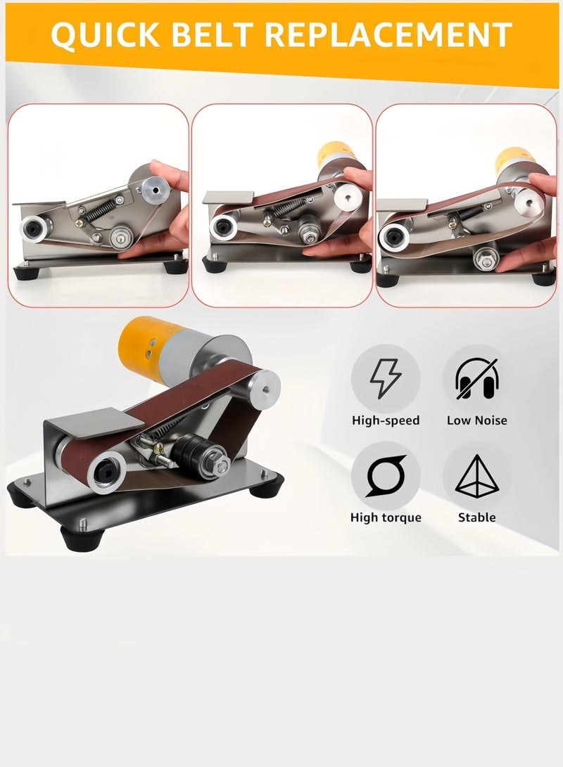 Multifunctional Electric Sharpener with 7-Speed ​​Control, 110-240V, Knife and Tool Sharpening System with British Standard Plug, Ideal for Hunting, Serrated, Kitchen Knives, Woodworking, and Crafts - Polishing, Buffing & Rust Removal Function
