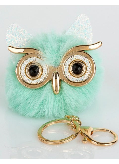 Plush Owl Keychain