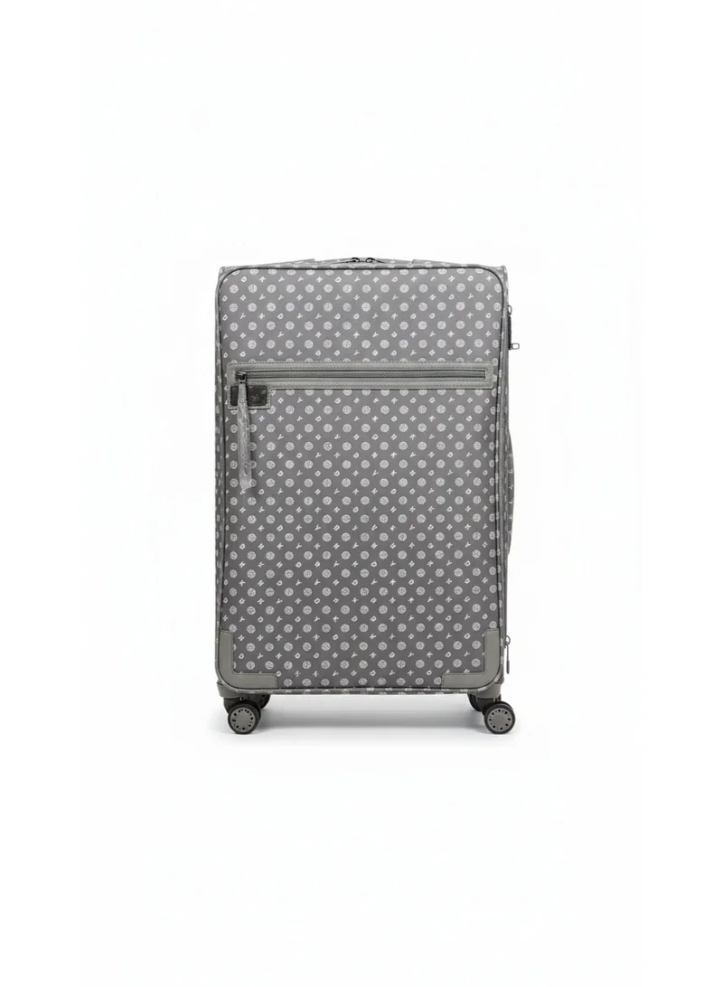 دكني حقيبة سفر كبيرة بعجلات من دكني ليجاسي | حقيبة سفر دوارة ناعمة مقاس ٢٨ بوصة | رمادي