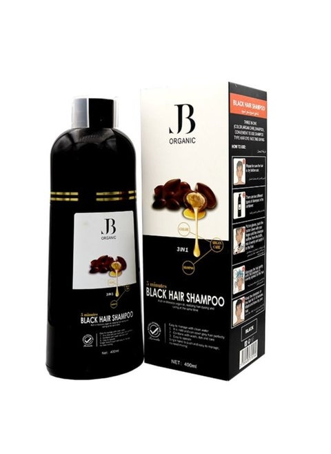 JB Argan Oil Hair color Shampoo Natural Black  400 ML