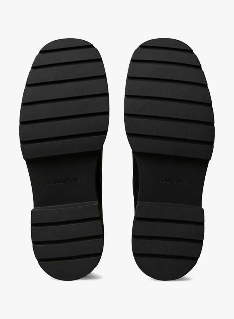 Calvin Klein Jeans  Leather Chunky Zip Ankle Boots for Women | Best Price UAE