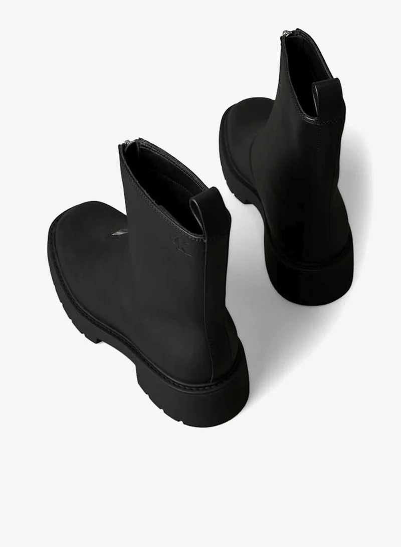 Calvin Klein Jeans  Leather Chunky Zip Ankle Boots for Women | Best Price UAE