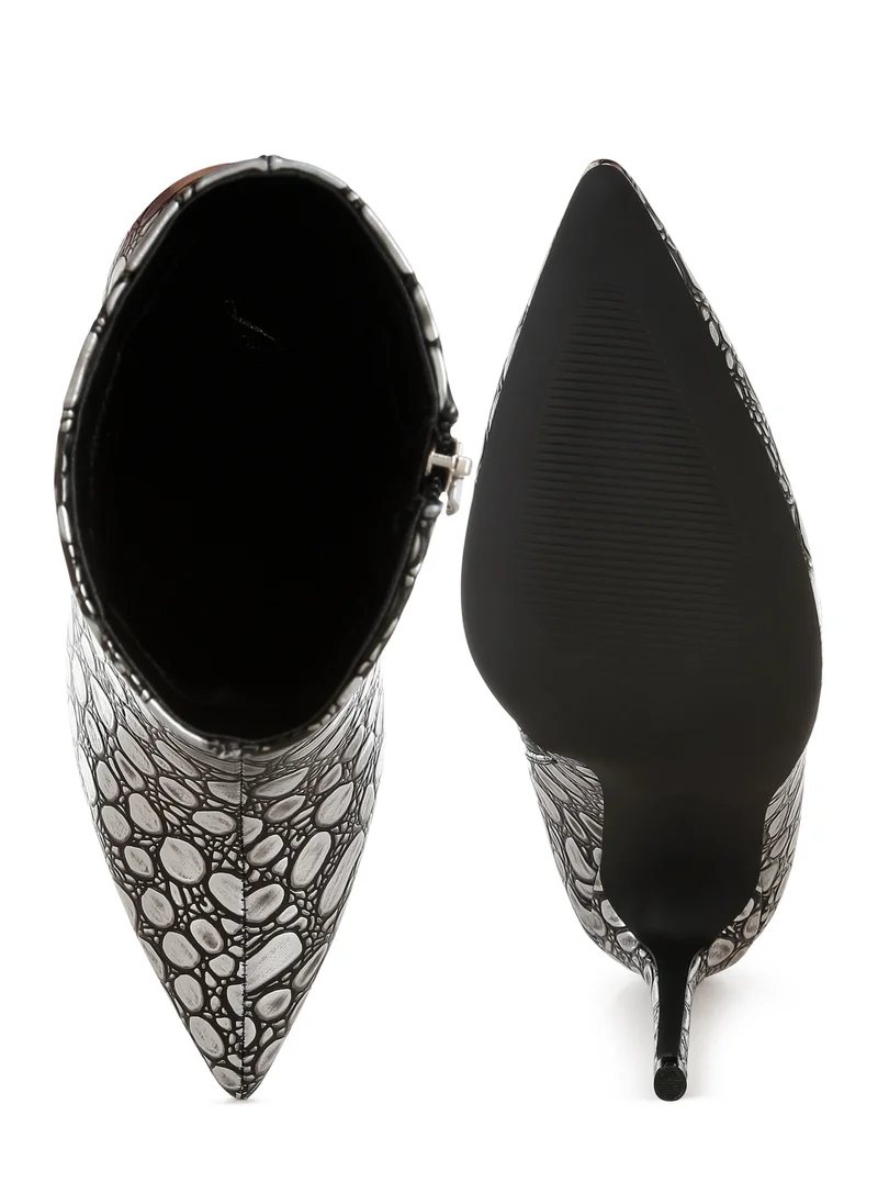 London Rag Stiletto Heel Ankle Boots