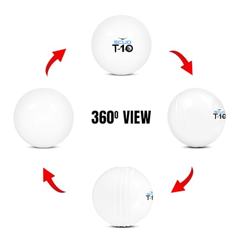 SCUD T10 PVC Wind Ball for Practice | Indoor & Outdoor Soft Training Cricket Ball for Coaching & Daily Practice | Lightweight 80-85 g Durable PVC Construction (Pack of 3pc Balls, Multicolor) - Image 3