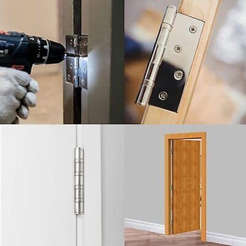 VESPERPRO Stainless Steel Butt Hinges 5 Length 14 Gauge 25mm Thick 6 Piece Set for Door 6  - Image 4