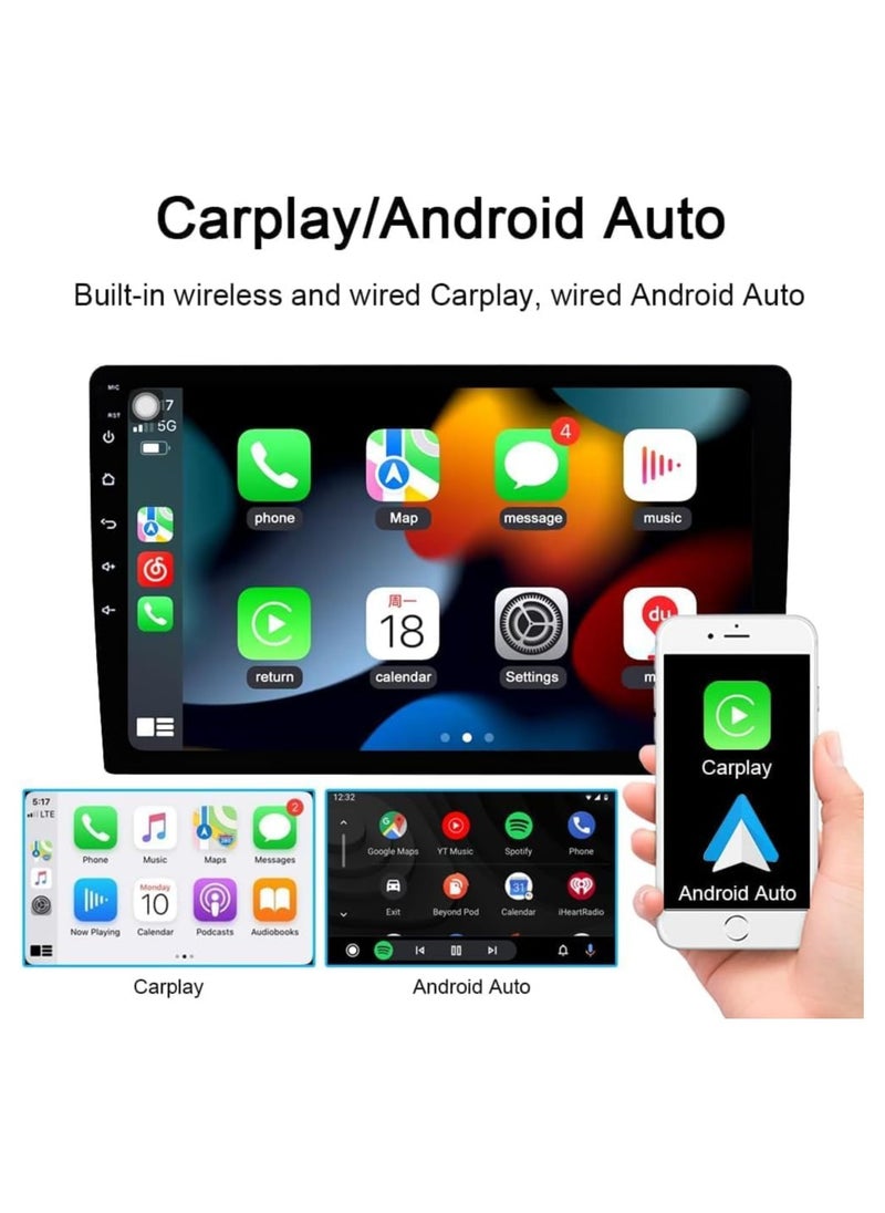 Vierex - Android Car Stereo Screen For Kia Optima K5 2014 2015 4GB RAM Support Apple Carplay Android Auto Wireless QLED Fast Interface AHD Camera Included SIM Card Bluetooth - Image 1