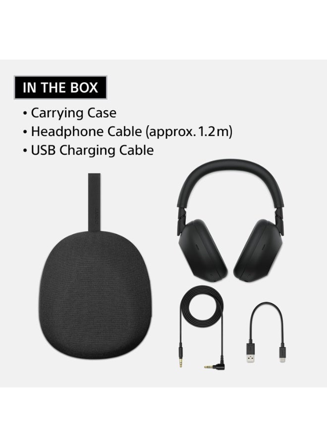 Sony Corporation سوني WH-1000XM6 أفضل سماعات رأس لاسلكية لإلغاء الضوضاء، معالج NC عالي الدقة QN3، 12 ميكروفون، مُحسّن NC التكيفي، مُصممة بواسطة مهندسين، جودة استوديو، بطارية تدوم 30 ساعة، أسود - Image 5