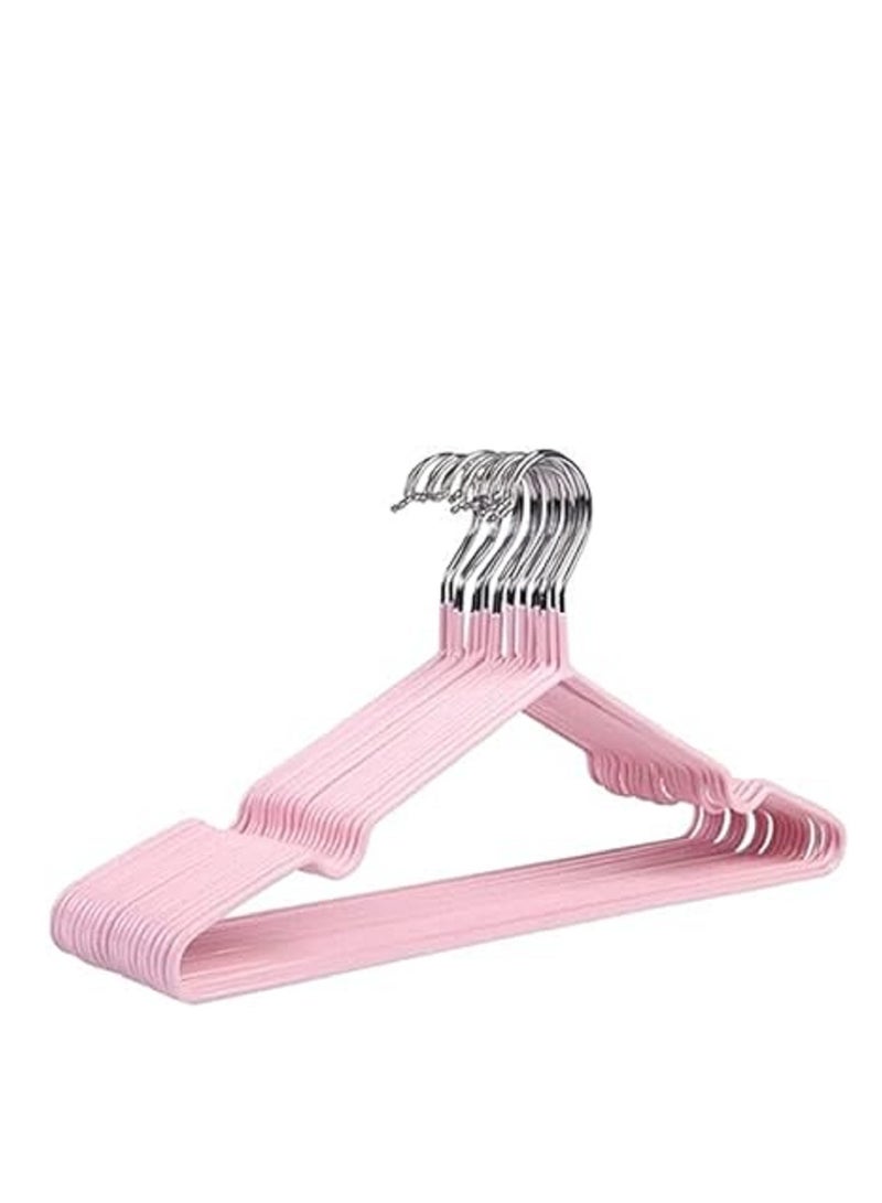 Durable stainless steel hangers coated with silicone, consisting of 10 anti-slip pieces multi olors  - Image 5