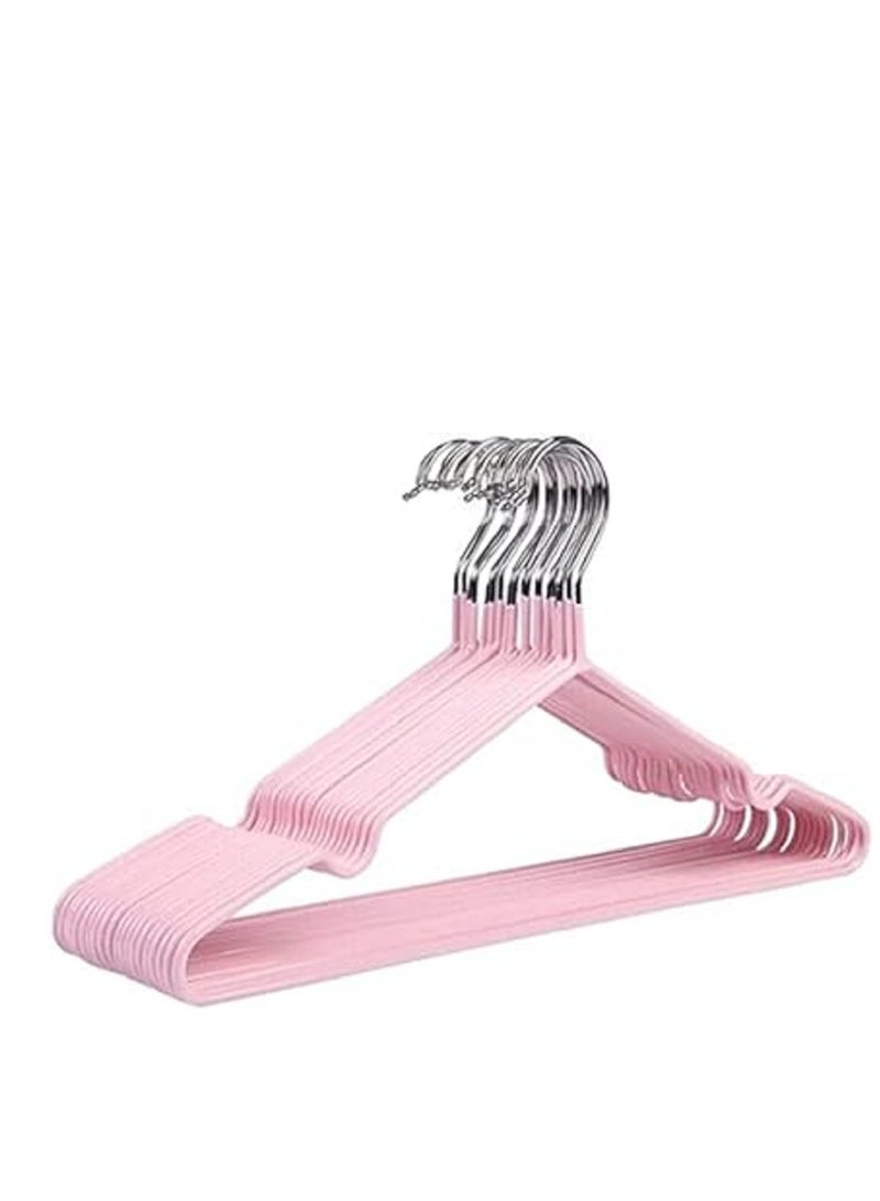 Durable stainless steel hangers coated with silicone, consisting of 10 anti-slip pieces multi olors  - Image 2