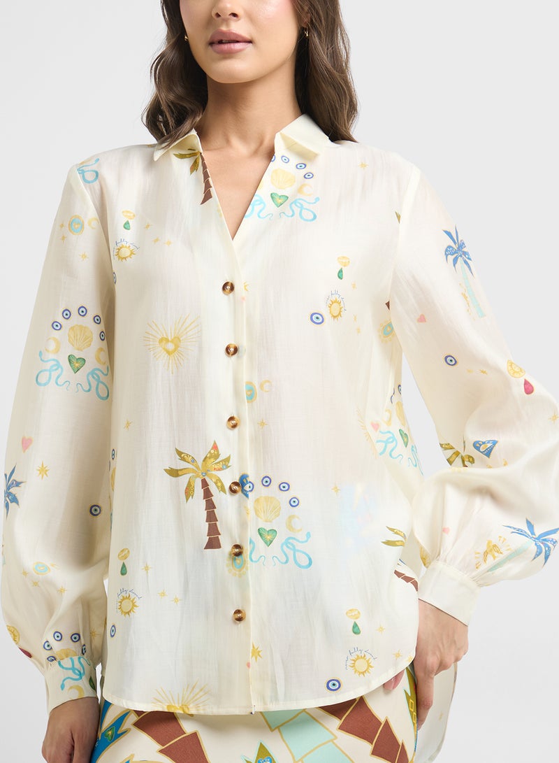 Never fully Dressed Charm Miley Button Down Shirt - Image 3