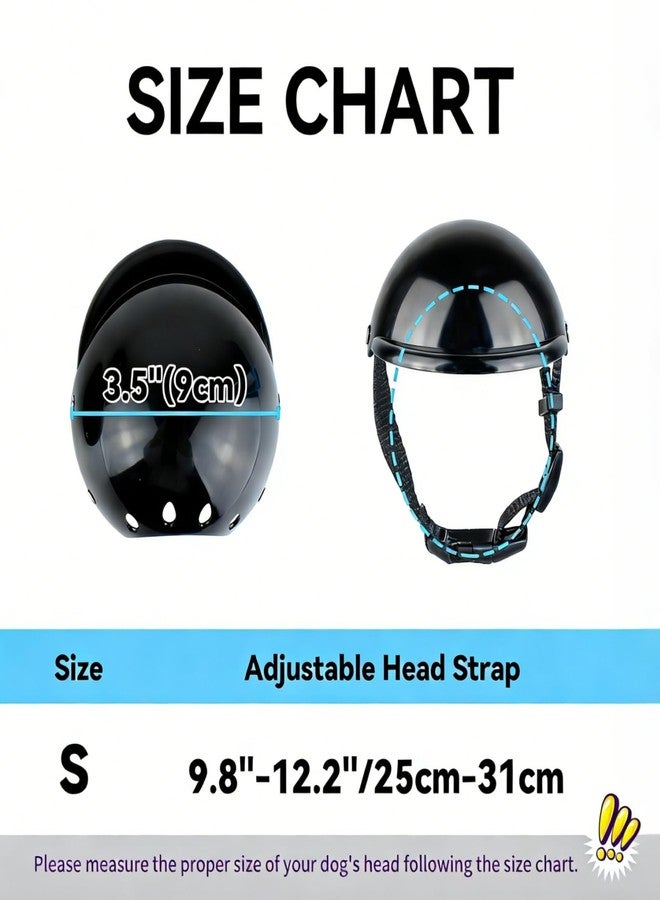 Namsan Dog Helmet Small Breed, Pet Helmets for Extra-Small Dogs Cats, Tiny Dog Hard Helmet with Adjustable Straps, Puppy Helmets for Outdoor Motorcycle Bike Travel Walking, Black - Image 4