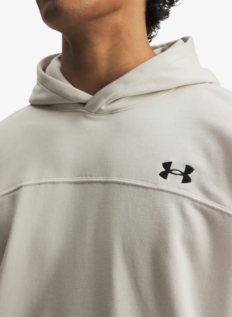 Under Armour Summit White /  / Black Rival Lightweight Hoodie for Men | Best Price UAE