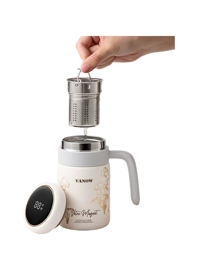 Vanow Insulated Cup Women'S 316 Stainless Steel Teacher'S Day Gift For Female Teachers Office Cup Water Cup Tea Separation Cup - Image 3