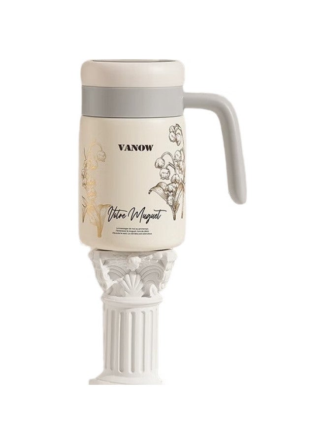 Vanow Insulated Cup Women'S 316 Stainless Steel Teacher'S Day Gift For Female Teachers Office Cup Water Cup Tea Separation Cup - Image 1