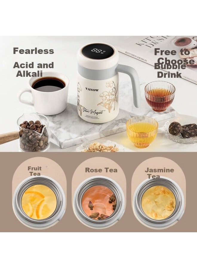 Vanow Insulated Cup Women's 316 Stainless Steel Teacher's Day Gift For Female Teachers Office Cup Water Cup Tea Separation Cup - Image 2