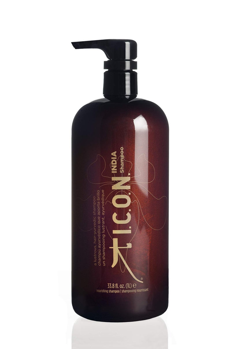 ICON India Shampoo Moisturizing  Revitalizing Shampoo for All Hair Types Enhances Volume Adds Softness and Shine Professional Salon Quality Product 85 oz