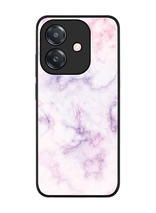 Stylizedd For Oppo A5i Case,Slim fit Camera Protection, Shockproof Thin Phone cover  - Marble Print Cotton Candy