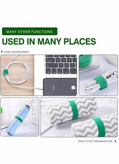 KASTWAVE روابط النباتات، شريط حديقة، حبال تثبيت شجرة طماطم داخلية وخارجية، 125 × 1.2 سم، 1 لفة، أخضر  - Image 3