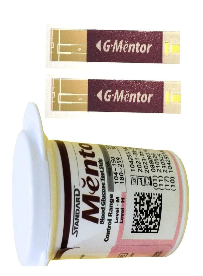 STANDARD Mentor Blood Glucose Test Strips (Pack of 25) - Glucometer Strips - Image 3