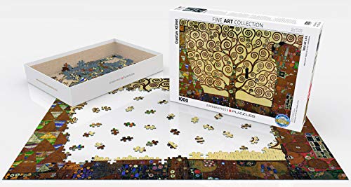 eurographics لعبة بازل شجرة الحياة من يوروجرافيكس بواسطة غوستاف كليمت 1000 قطعة - Image 2