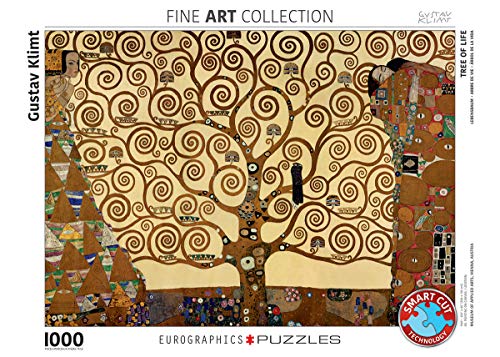 eurographics لعبة بازل شجرة الحياة من يوروجرافيكس بواسطة غوستاف كليمت 1000 قطعة - Image 3